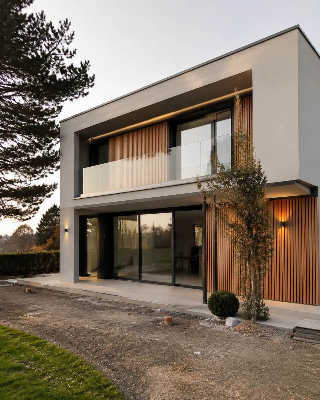 Façade d’une maison contemporaine